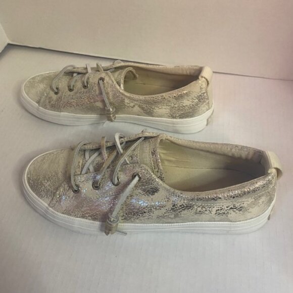 Sperry Women's Crest Vibe Metallic Leather Seasonal Sneakers. Size 7 - Picture 4 of 7